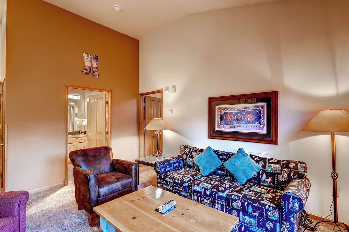 Habitació, 1 dormitori (Black Bear Lodge) | Sala d'estar | Televisor de pantalla plana de 32 polzades amb canals per cable