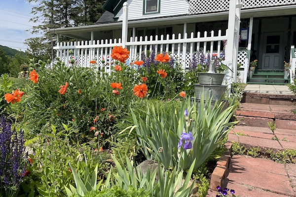 Vista frontal de la propiedad