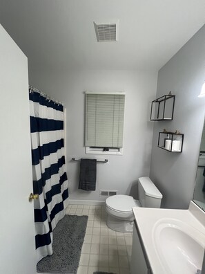 Combined shower/tub