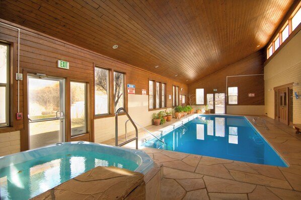 Indoor pool, a heated pool