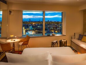 Junior Suite, 1 King Bed, Tower (Eiffel Tower panoramic bath, sunset) | Premium bedding, pillow-top beds, in-room safe, desk