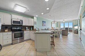Fridge, microwave, oven, stovetop - Enclave 803 - is a Family Friendly Beach Front condo! (Orange Beach)