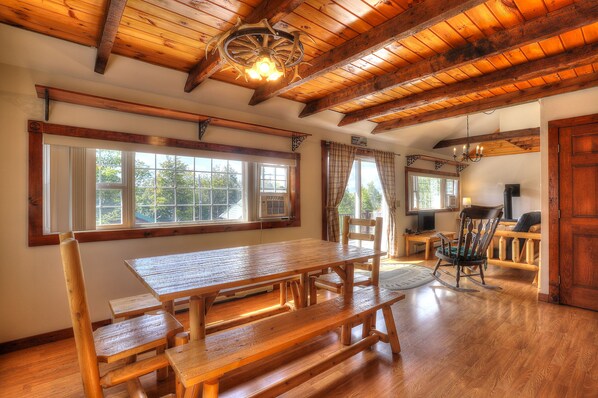 Dining - Lookout Cabin - Shared waterfront on Rangeley Lake! (Rangeley)