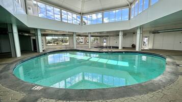 Indoor pool, a heated pool
