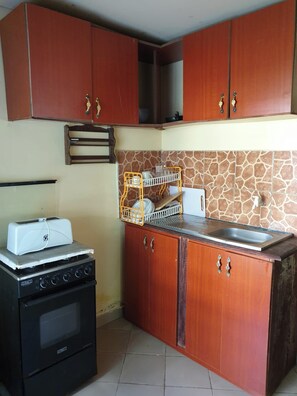 Fridge, microwave, freezer