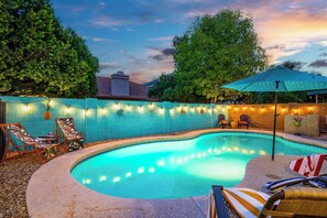 Una piscina riscaldata