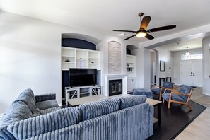 Smart TV, video games, DVD player, books