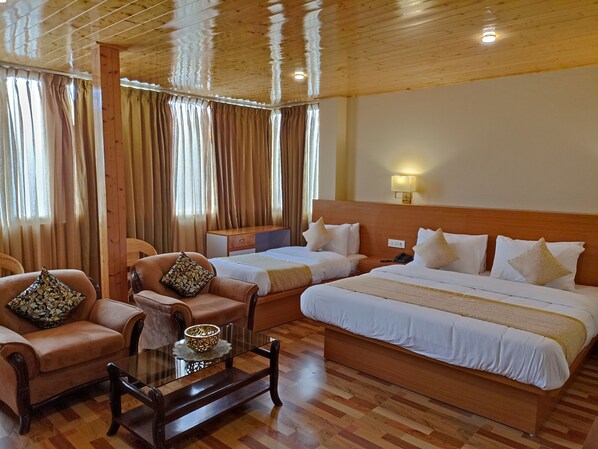 Deluxe trippelrum | Egyptiska bomullslakan, sängtillbehör av högsta kvalitet och duntäcken