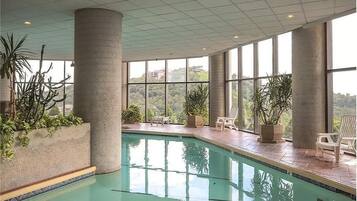 Indoor pool, a heated pool
