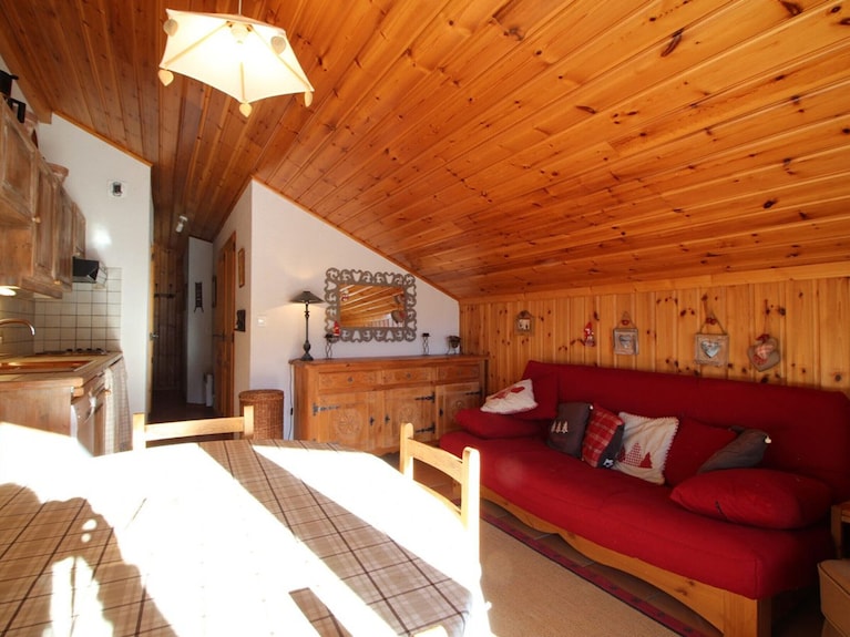 Appartement Mansardé 3 Pièces, 6 Pers, Balcon Sud-est, Garage, Proche Centre Et Pistes - Flaine