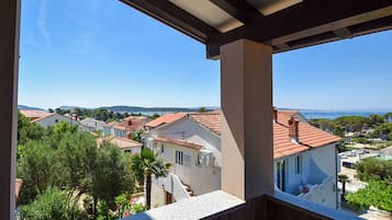 Vue depuis lâhĂ©bergement