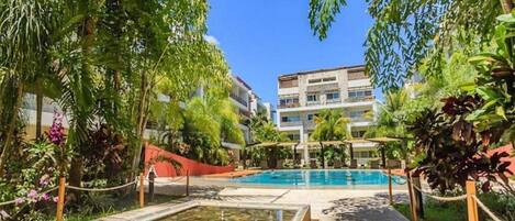 Apartment, 2 Bedrooms, Balcony, Garden View | Pool | Outdoor pool