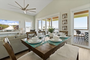 Dining - Private home with sweeping water views, 2 min walk to the beach. Sleeps 13! (Navarre)