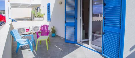 Chambre Double Supérieure, terrasse, dans la tour | Terrasse/Patio