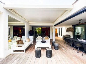 Terrace/patio - Located in Gustavia, 5 min from the harbour. (Gustavia)