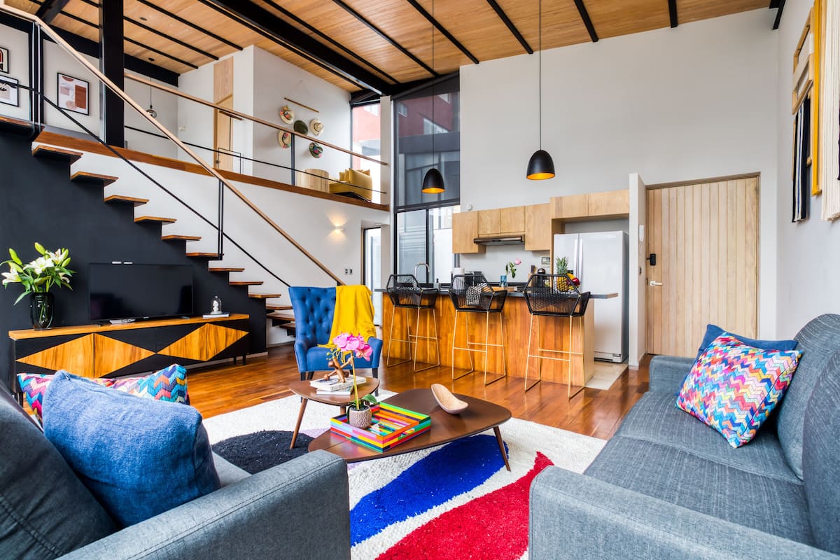 Luxury Penthouse with Terrace | Living area | LED TV