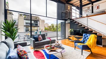 Luxury Penthouse with Terrace | Living area | LED TV