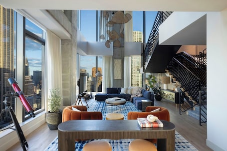 55-inch Smart TV with digital channels, TV, Netflix. Virgin Hotels New York City