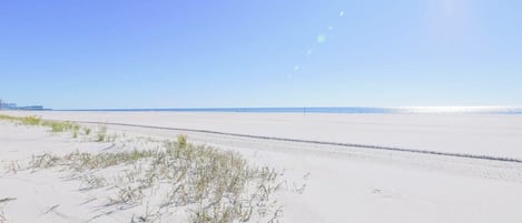 Vlak bij het strand