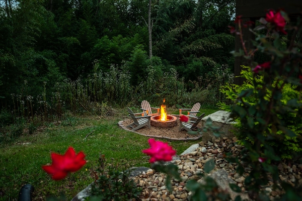 Roast a marshmallow or hot dog and visit with friends!