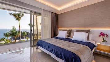 Sea View Apartment-Serenity Suite | 1 kamar tidur, seprai premium, selimut bulu angsa, dan busa memori