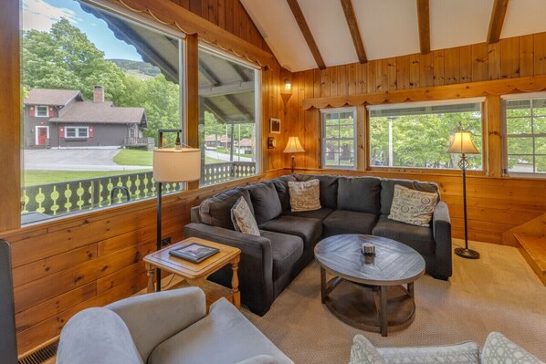 TV, fireplace, ping pong