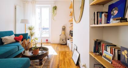 Spacious & Quirky 1BD flat 10 mins to Sacré Coeur