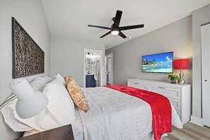 2 bedrooms, iron/ironing board, free WiFi, bed sheets