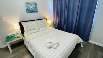 3 chambres, matelas mémoire de forme, coffres-forts dans les chambres