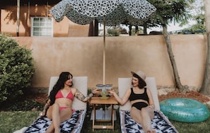 Property grounds - Hot Tub + Pool! Cactus Suite at The Desert Compass (Albuquerque)