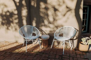 Terrace/patio - Hot Tub + Pool! Rattlesnake Suite at The Desert Compass in Old Town (Albuquerque)