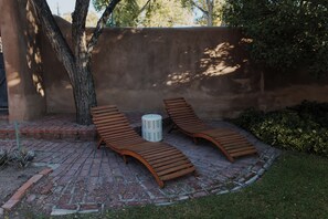 Terrace/patio - Hot Tub + Pool! Rattlesnake Suite at The Desert Compass in Old Town (Albuquerque)