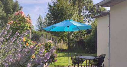 Detached house with enclosed garden
