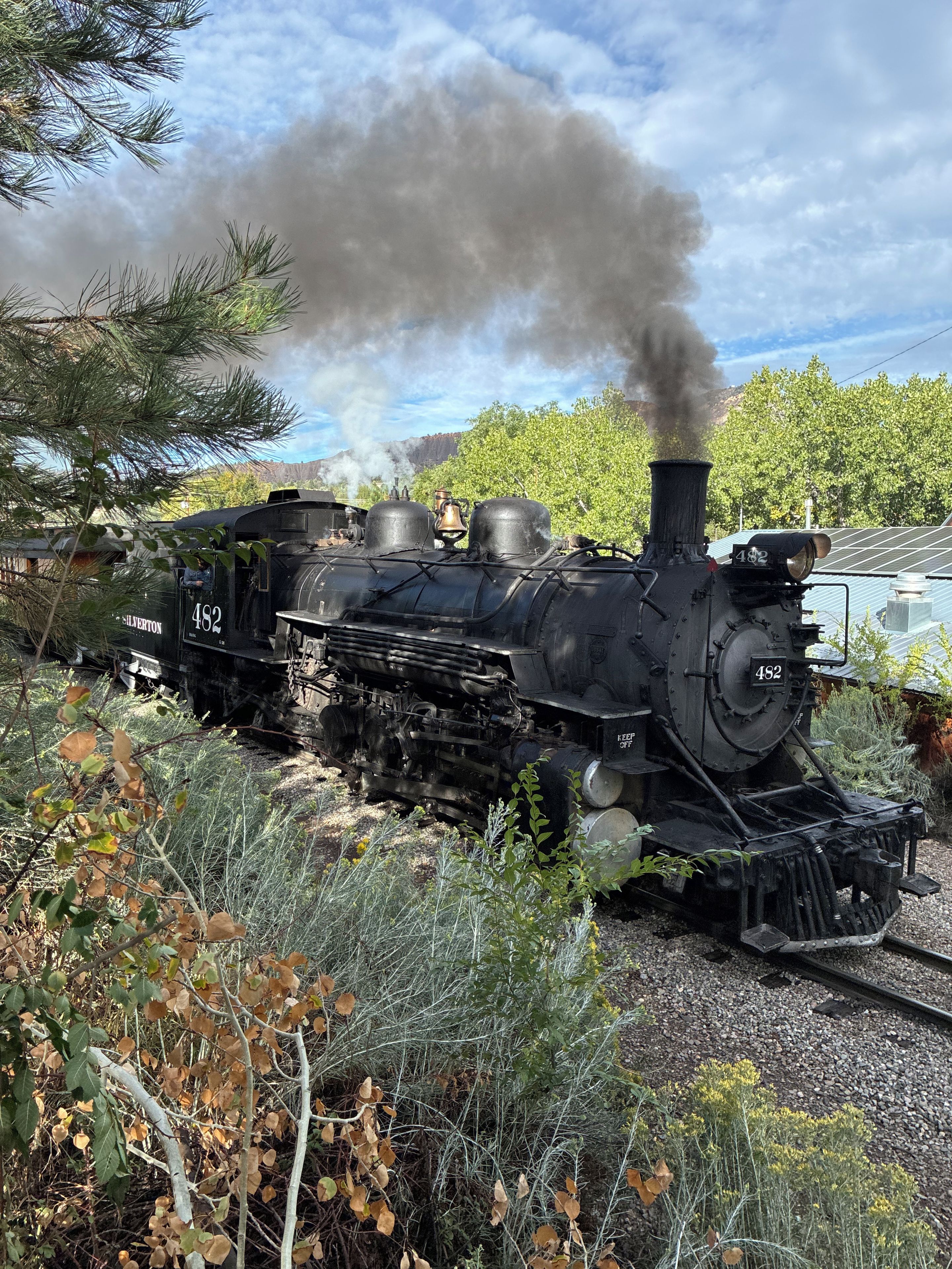 Historic Durango & Silverton Narrow Gauge Railroad passes behind the property.