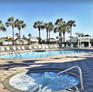 Hot tub and pool