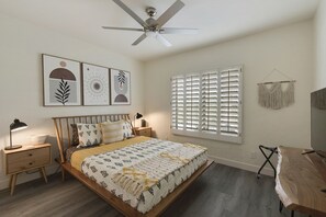 5 bedrooms, iron/ironing board, travel crib, free WiFi