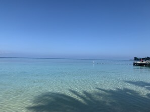 On the beach, sun-loungers, beach towels - INFINITY BAY Building 1 Second Floor, No Resort Fee, (West Bay)