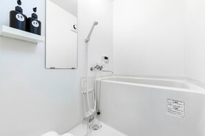 Bathtub, hair dryer