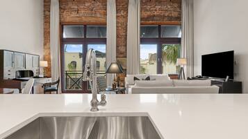 Downey | Living area | 65-inch Smart TV with digital channels, TV