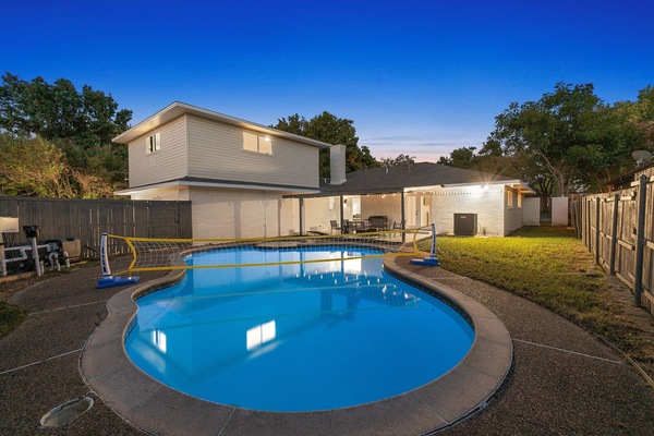 Piscina externa, piscina aquecida