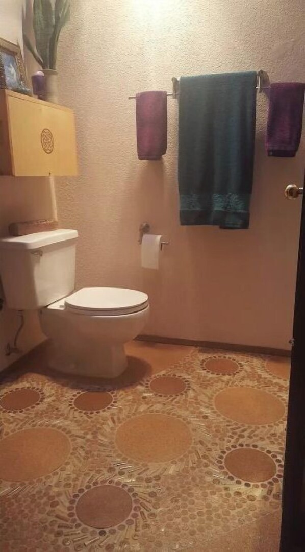 Shower, soap, shampoo