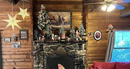 Beautifully decorated large private log home 10 minutes from the mountain.