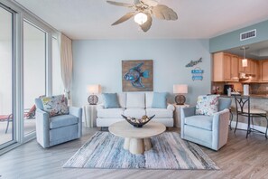 Smart TV, DVD player, ping pong, books - Family Friendly Two Bedroom Condo with Bay and Gulf Views! Complimentary Boat Slip! (Orange Beach)