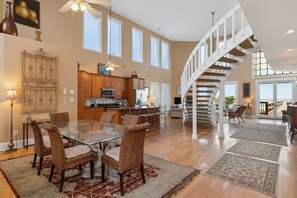 Dining - All Occasion House! Grand Oceanfront Home, Direct Beach Access, Large Ocean View Windows (Folly Beach)