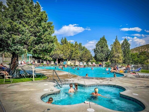 Indoor pool, outdoor pool