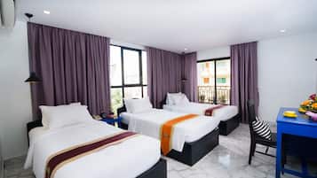 Phòng 3 Superior | Bộ trải giường bằng vải cotton Ai Cập, bộ đồ giường cao cấp, minibar