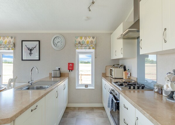 Fridge, oven, stovetop, dishwasher