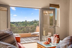 Smart TV, fireplace, stereo, offices