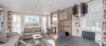 Ultra modern caravan with one master double with en suite W.