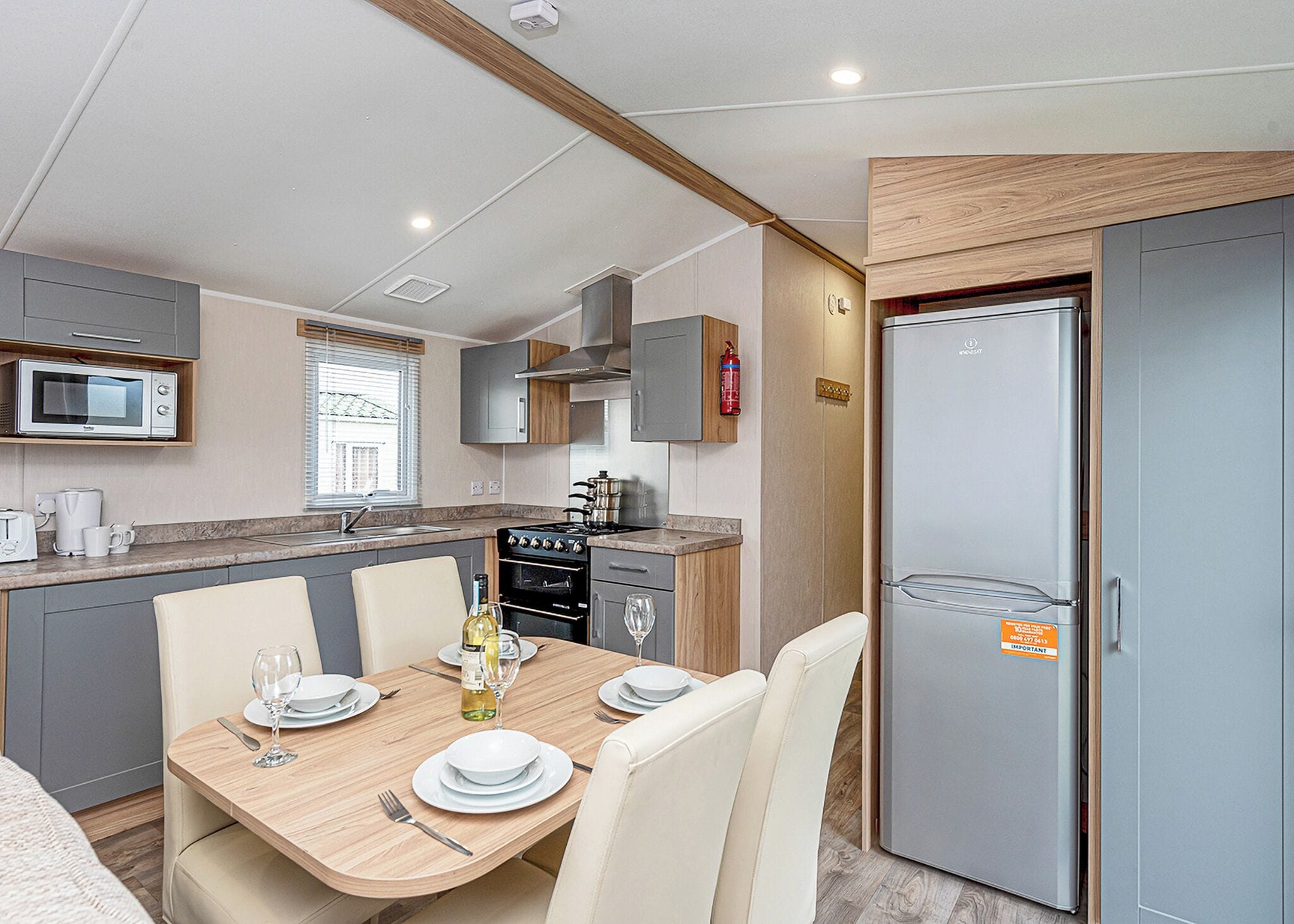 Fridge, oven, stovetop, toaster